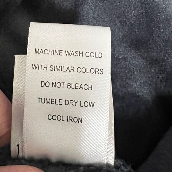 Natori Navy Velour Solid Pants L Lounge Casual Pockets Elastic Waist - Picture 10 of 10